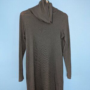 Women's Green Sweater Turtleneck Dress